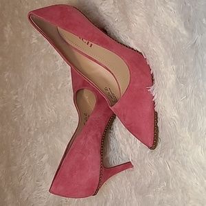 Tulip Suede Coach heels
